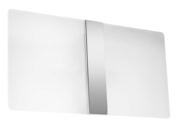 Nowoczesny kinkiet z prostokątnym panelem – biały dyfuzor