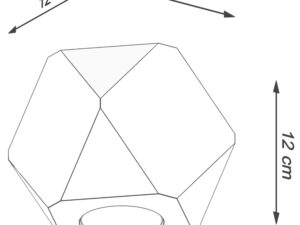 miniaturka Geometryczny Plafon Idealny do Skandynawskiego Wnętrza WAVE 1