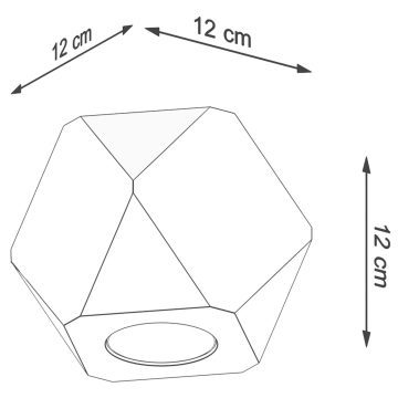 Geometryczny Plafon Idealny do Skandynawskiego Wnętrza WAVE 1 - obrazek 8