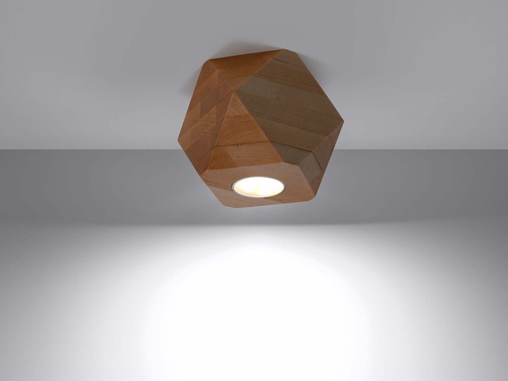 Geometryczny Plafon Idealny do Skandynawskiego Wnętrza WAVE 1 - obrazek 4