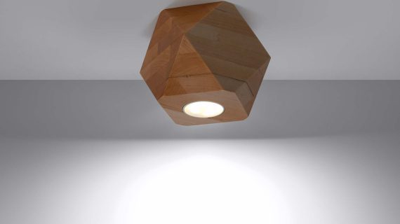 Geometryczny Plafon Idealny do Skandynawskiego Wnętrza WAVE 1 - obrazek 4