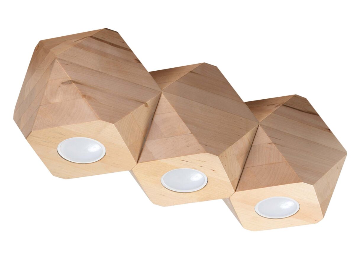 Geometryczny Plafon Idealny do Skandynawskiego Wnętrza WAVE 3