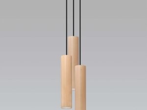miniaturka Lampa Wisząca LIRADIX 3P Drewno Naturalny