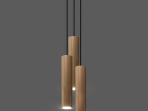 miniaturka Lampa Wisząca LIRADIX 3P Drewno Naturalny