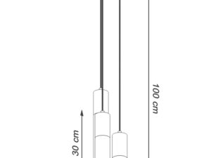 miniaturka Biała Lampa z drewna PONDERA 3P