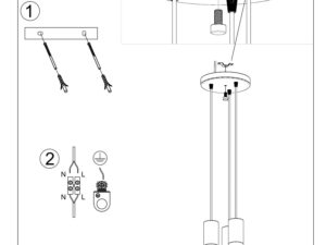 miniaturka Biała Lampa z drewna PONDERA 3P