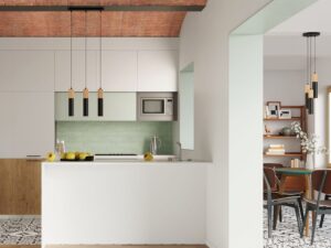 miniaturka Biała Lampa z drewna PONDERA 3P