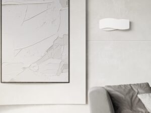 miniaturka Biały Kinkiet TEMPO 40 Przykuwający Wzrok Design