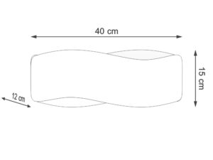 miniaturka Biały Kinkiet TEMPO 40 Przykuwający Wzrok Design