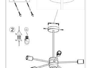 miniaturka Funkcjonalny Żyrandol Loftowy LAGO 5 czarny
