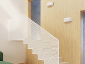 miniaturka Klasyczny Kinkiet Ceramiczny z Podwójnym Światłem PYRAMIS Biały Połysk