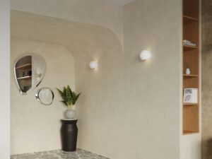 miniaturka Dekoracyjny Kinkiet Ceramiczny GISELA Biały Połysk