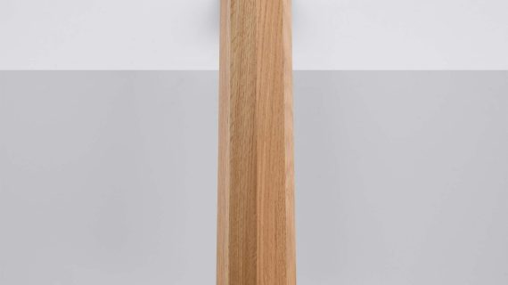 Plafon ZION 1 punkt światła dębowa elegancja - obrazek 3