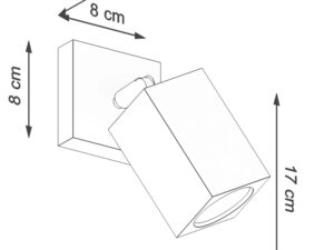 miniaturka Klasyczny Kinkiet z Drewnem Dębowym KEREN
