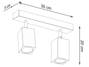miniaturka Plafon w Nowoczesnym Stylu KEREN 2 dąb
