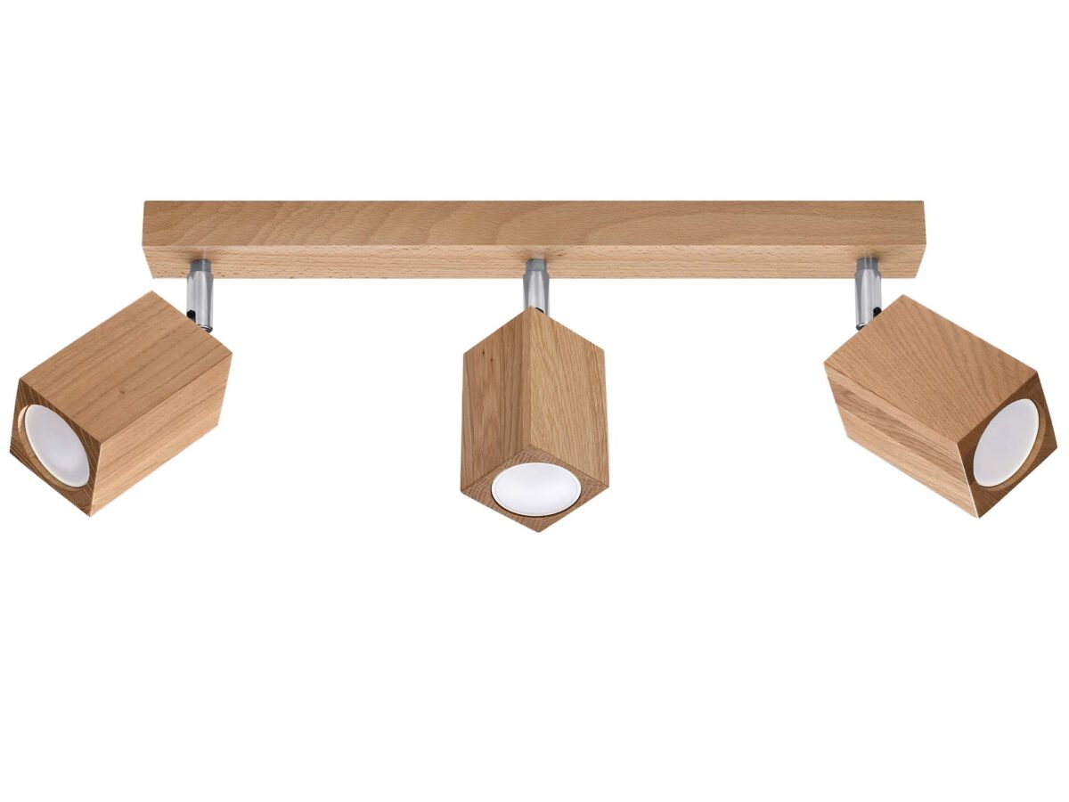 Modernistyczny design Plafon KEREN 3 dąb