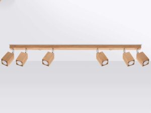 miniaturka Oświetlenie z klasą Plafon KEREN 6 dąb