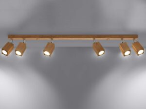 miniaturka Oświetlenie z klasą Plafon KEREN 6 dąb