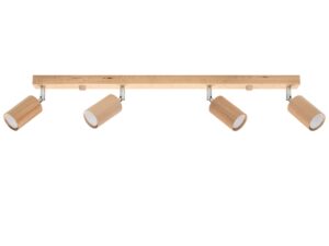 Wystrój Rustykalny: 4-Punktowy Plafon TRILLION Dąb