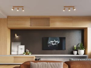 miniaturka Eleganckie Oświetlenie: 6-Punktowy Plafon TRILLION Dąb