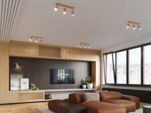 miniaturka Eleganckie Oświetlenie: 6-Punktowy Plafon TRILLION Dąb