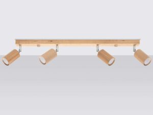 miniaturka Wystrój Rustykalny: 4-Punktowy Plafon TRILLION Dąb