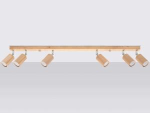 miniaturka Eleganckie Oświetlenie: 6-Punktowy Plafon TRILLION Dąb