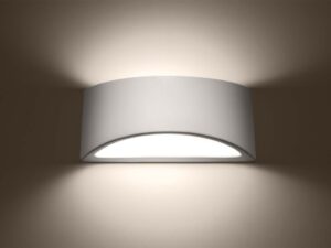 miniaturka Kinkiet Ceramiczny Dekoracyjne Podświetlenie VORTEX Biały Połysk