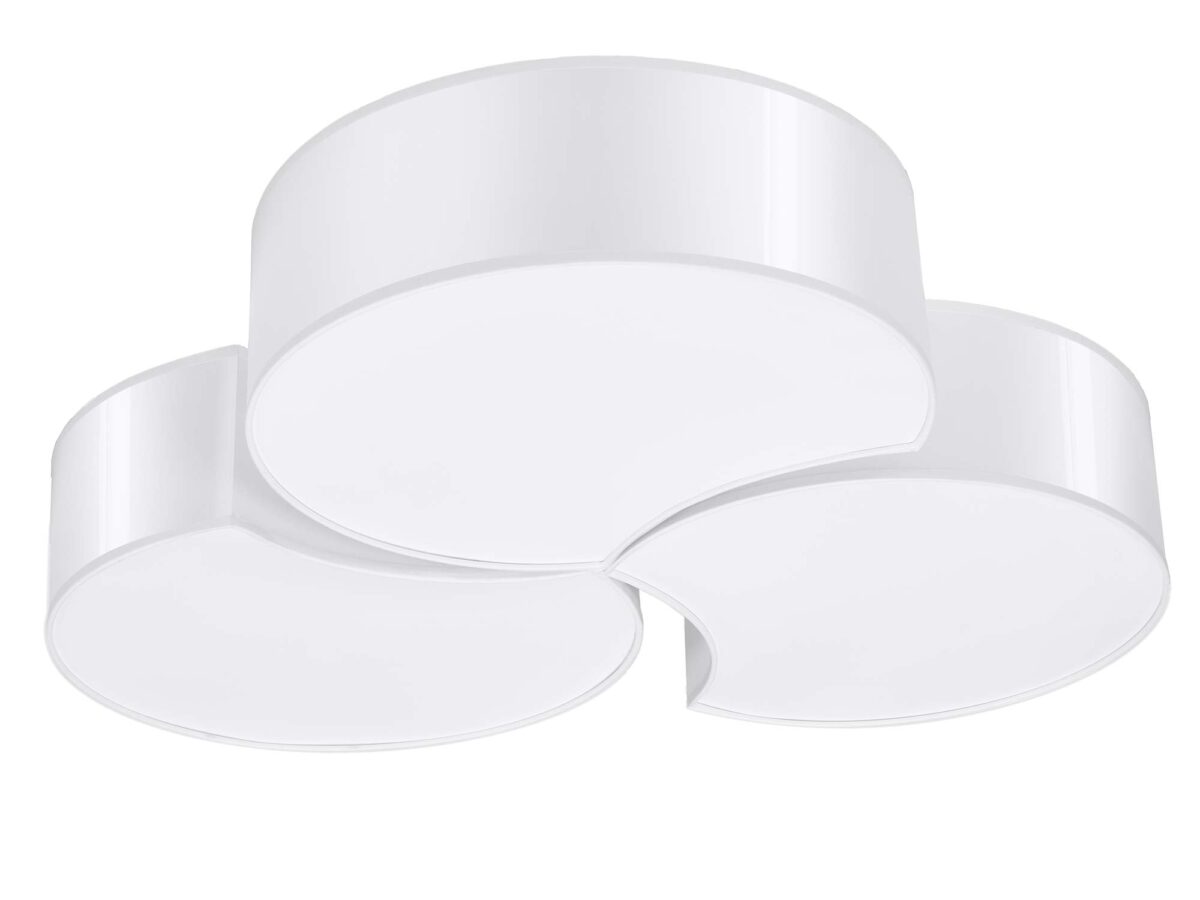 Plafon biały PVC 6 żarówek DRACO 3B