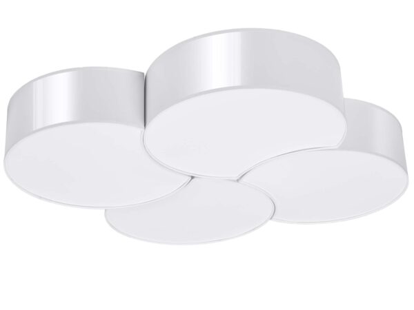 Lampa sufitowa LED z pięcioma pierścieniami, kolor biały