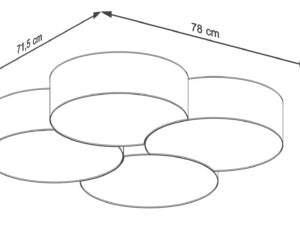 miniaturka Plafon DRACO 4 biały świetne do dużych pomieszczeń