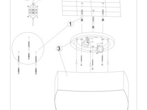 miniaturka Oświetlenie Nietypowe Plafon SPICA 1