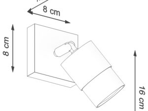 miniaturka Regulowany Kinkiet Nowoczesny Loftowy NORMA