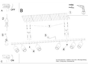 miniaturka Lampy Loftowe 6 punktów Światła NORMA