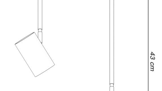 miniaturka Czarny Industrialny Plafon NEREO 2
