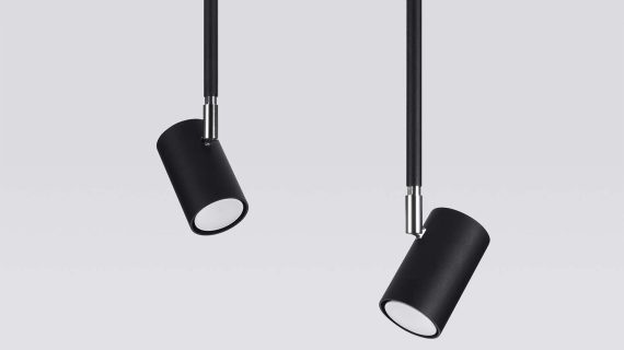 miniaturka Czarny Industrialny Plafon NEREO 2