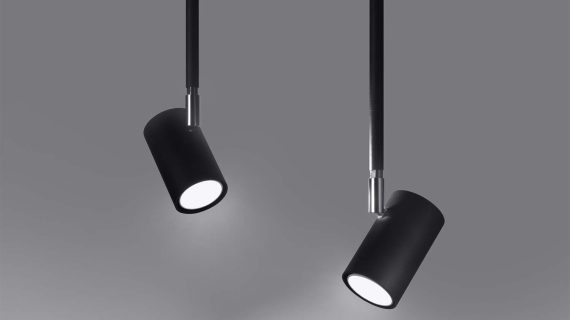 miniaturka Czarny Industrialny Plafon NEREO 2