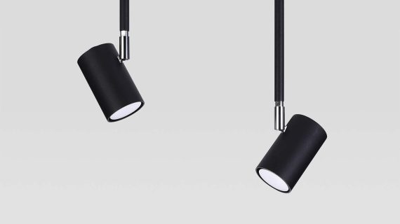 miniaturka Czarny Industrialny Plafon NEREO 2