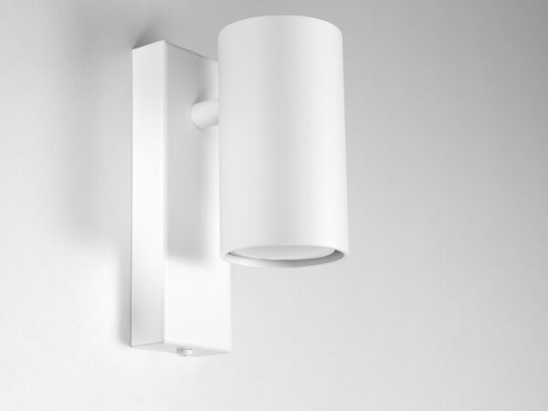 Kinkiet biały – montaż ścienny, widok frontalny