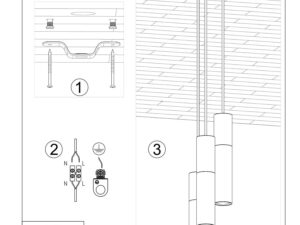 miniaturka 3-Żarówkowa Lampa Wisząca XANADU 3P