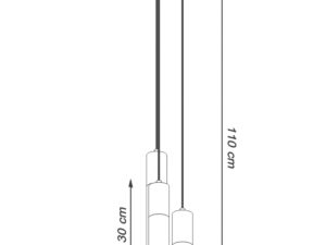 miniaturka 3-Żarówkowa Lampa Wisząca XANADU 3P