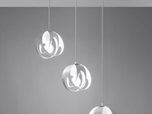 miniaturka Biała Lampa Wisząca do Eleganckiego Wnętrza TUNDRA 3L