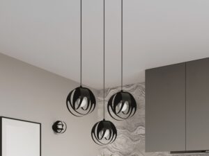 miniaturka Biała Lampa Wisząca do Eleganckiego Wnętrza TUNDRA 3L