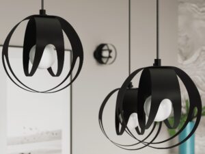 miniaturka Biała Lampa Wisząca do Eleganckiego Wnętrza TUNDRA 3L