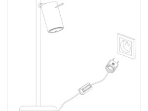 miniaturka RING Lampa Biurkowa Chromowana