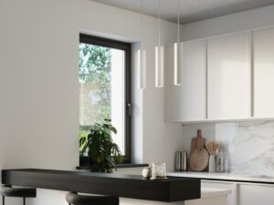 miniaturka Lampa Wisząca z Stali RING 3 Biała