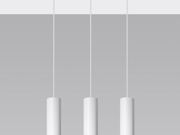 Białe tuby z reflektorami – nowoczesna lampa sufitowa