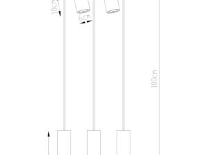 miniaturka Lampa Wisząca z Stali RING 3 Biała