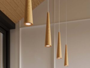 miniaturka Lampa wisząca z naturalnego drewna SWIFT 1