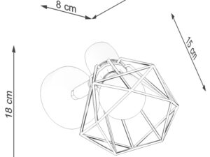 miniaturka Funkcjonalny Kinkiet Loftowy KALISTO 1